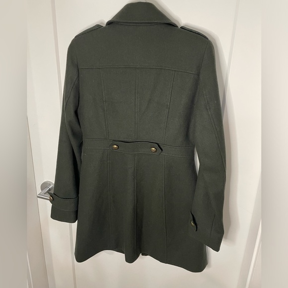 Esprit Wool Blend Green Military Style Peacoat Jacket Women’s medium - Picture 6 of 9